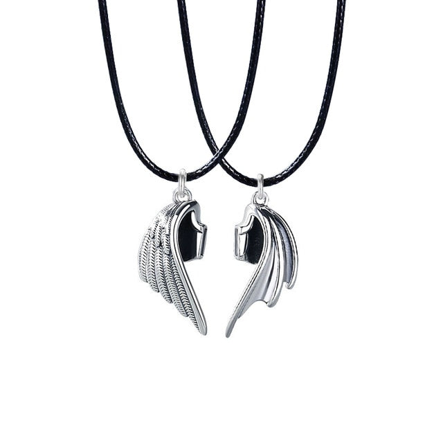 Devil And Angel Wings Pendant Magnetic Necklaces