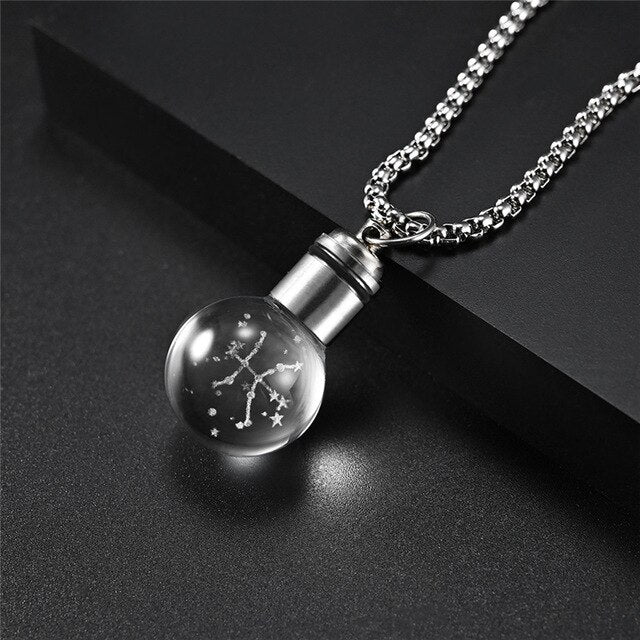 Glowing Luminous Constellations Bulb Pendant Necklaces