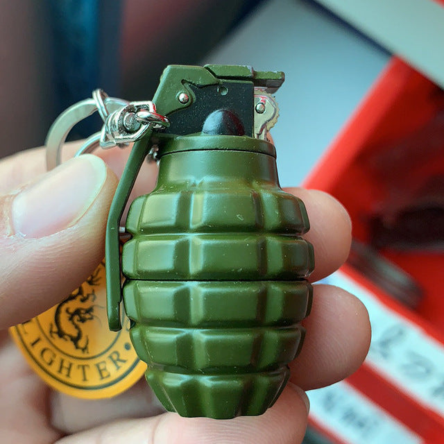 Grenade Lighter Key Chain Gas Lighter